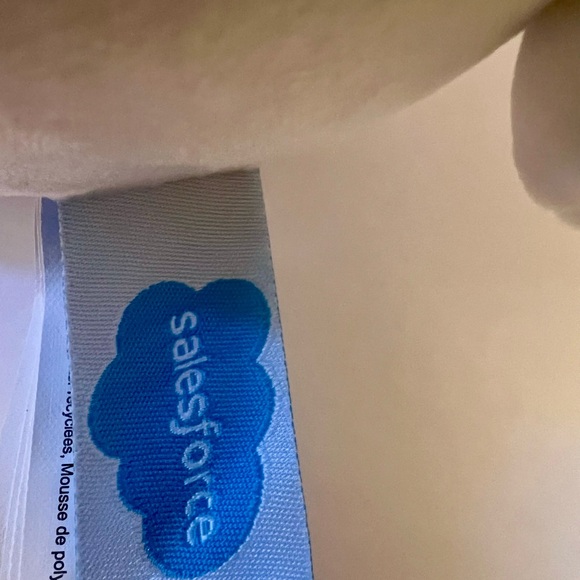 Salesforce Cloud Logo Plush Polar Bear Robot Astronaut Stuffed Animal Blue White - Picture 9 of 15